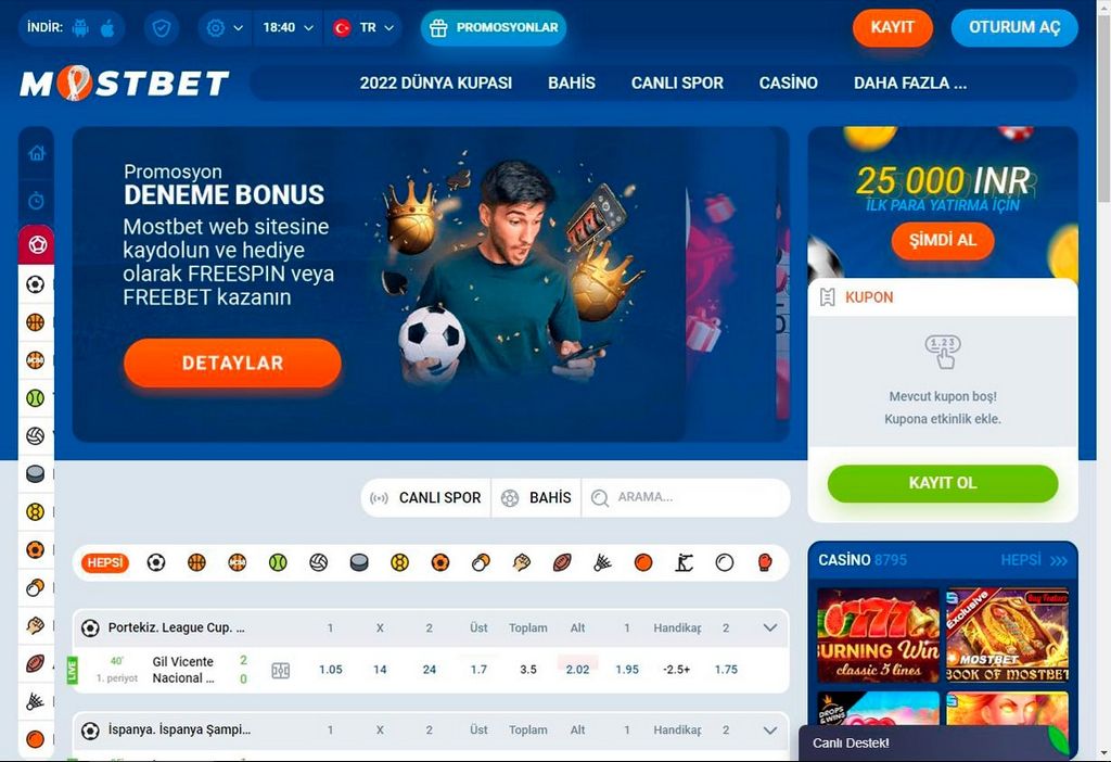 Mostbet & Establecimientos de juegos de azar online y apuestas deportivas
